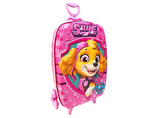 Mochila Escolar de Rodinhas Patrulha Canina Skey 3D Maxtoy