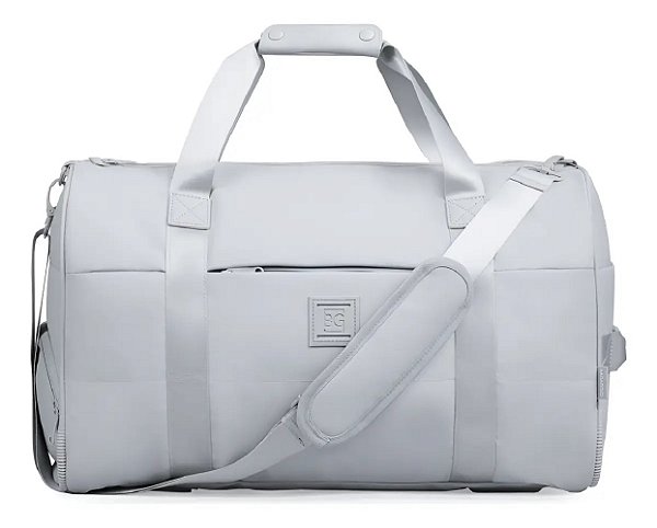 Bolsa de Viagem Bagaggio Cinza Poliéster 36.7L Alças Ajustáveis