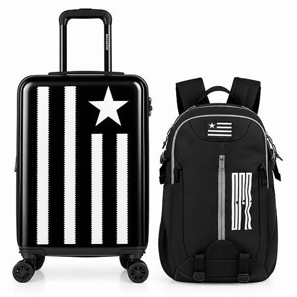 Mala de Viagem Bordo 10kg Bagaggio Botafogo + Mochila