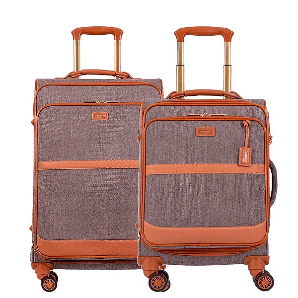 Kit 2 Malas de Viagem Sestini Bordo e Média Royale - Cinza
