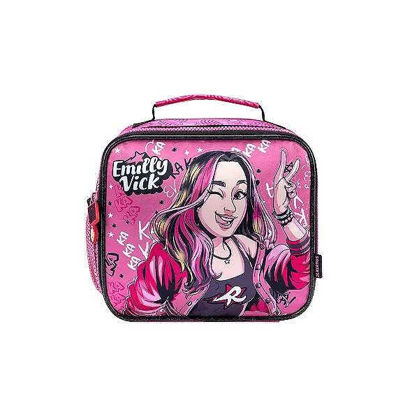 Lancheira Escolar Infantil Rosa Emilly Vick R