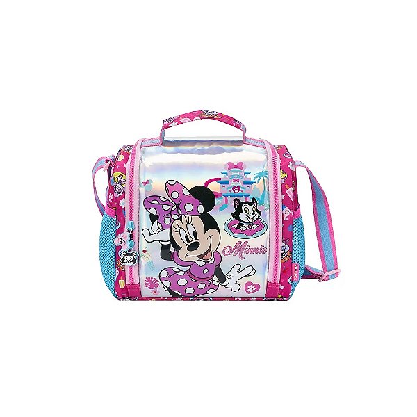 Lancheira Escolar Infantil Minnie Disney Rosa