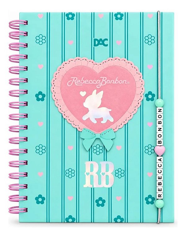 Caderno Smart Rebecca Bonbon 80 Fls 10 Matérias Azul