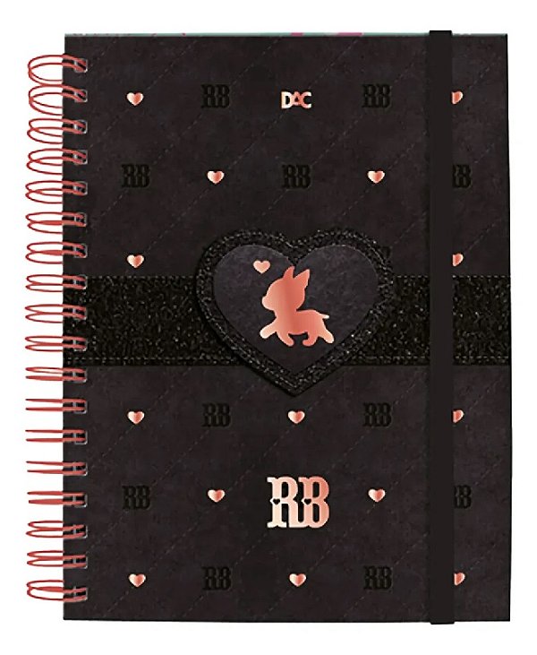 Caderno Smart Rebecca Bonbon 80 Fls 10 Matérias Preto