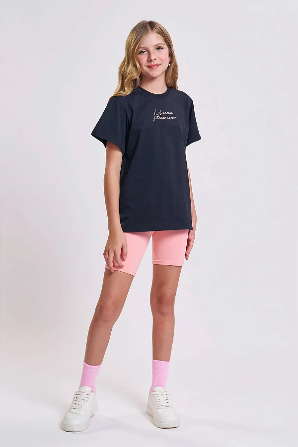 BLUSA OVER MC E SHORT BIKER