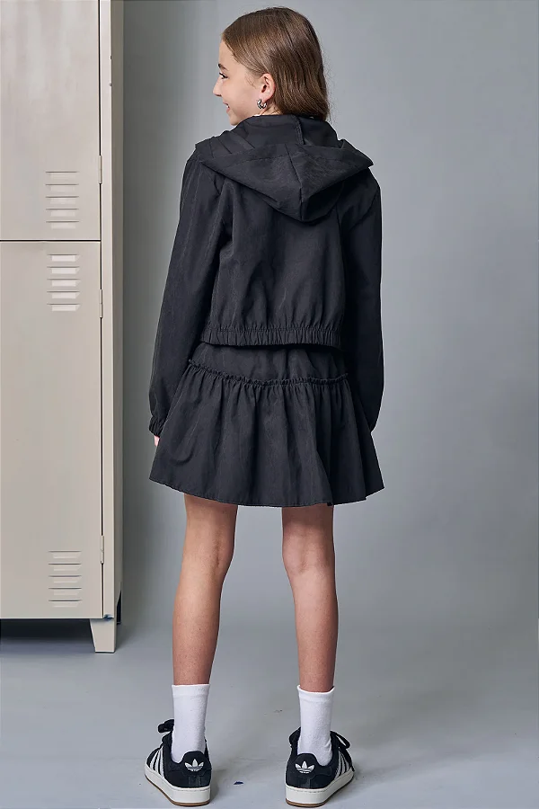 SAIA EM NYLON TASLON PRETO