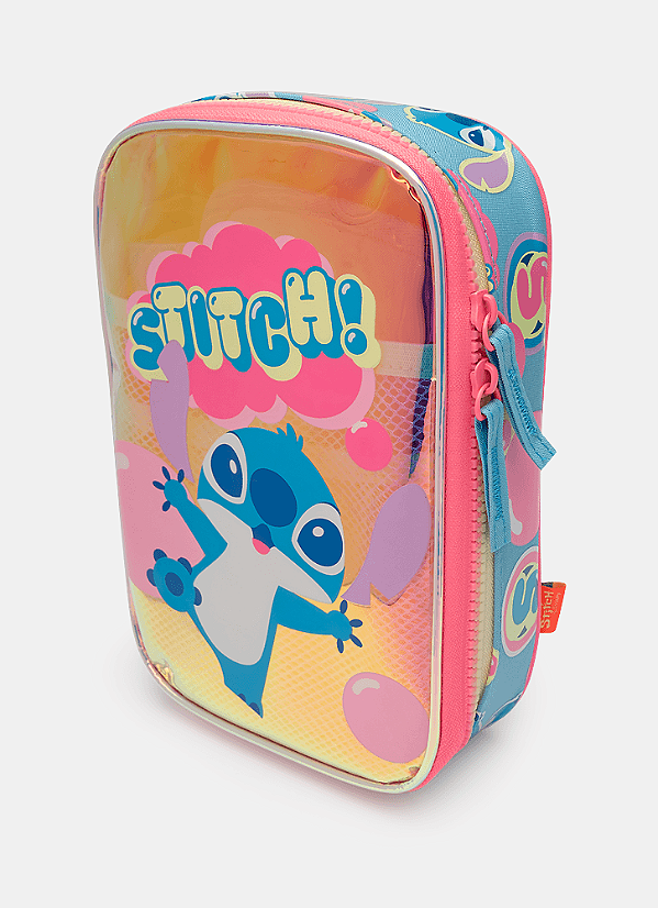 ESTOJO GRANDE LILO E STITCH AZUL CEU UN 7909692289546