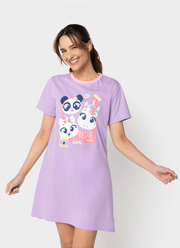 CAMISOLA AD ECO BFF LILAS LAVANDA PP 7909692289041