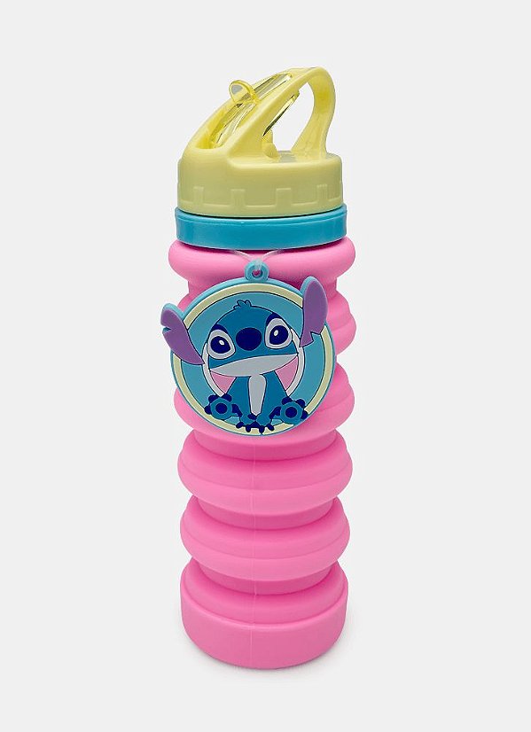 GARRAFA RETRATIL LILO E STITCH ROSA UN 7909692285906