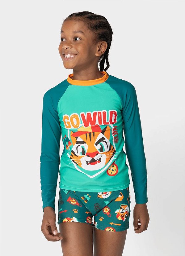 CONJUNTO KIDS TIGRE ADVENTURE VERDE 2 7909692261382