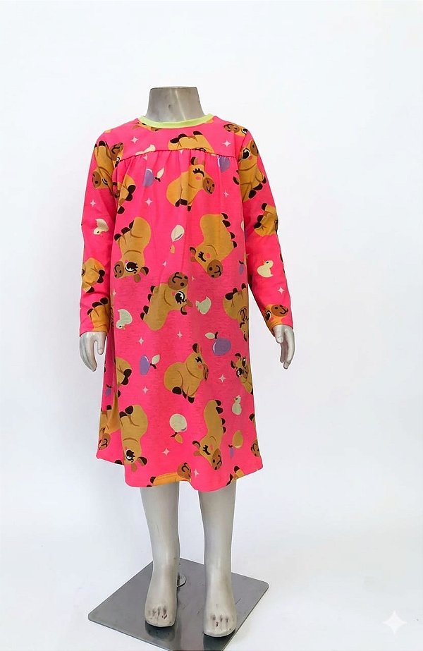 CAMISOLA ML KIDS ECO CAPI ROSA CORRIDA ROSA 4 7909692308315