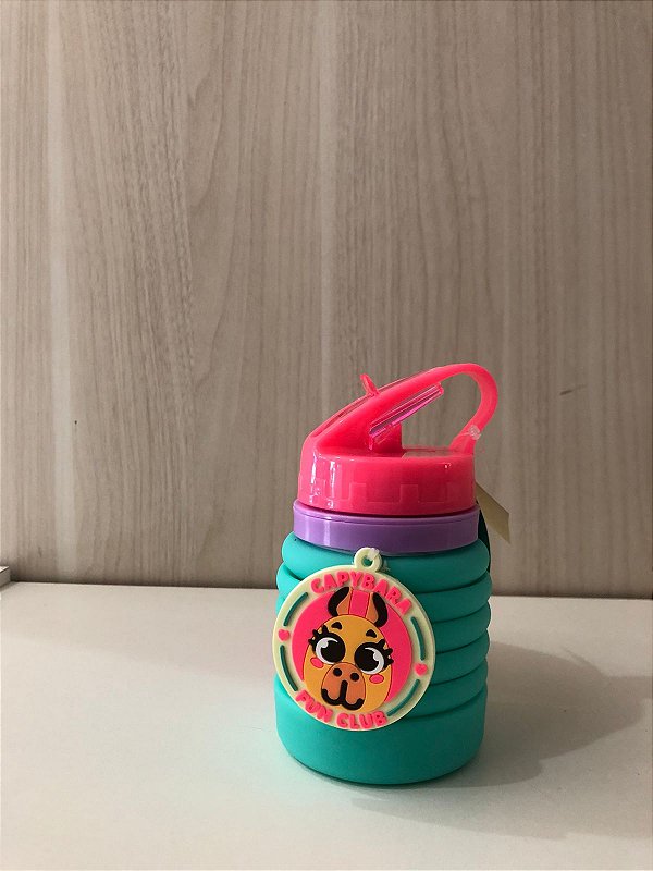 GARRAFA RETRATIL CAPIVARA ROSA UN 7909692302788