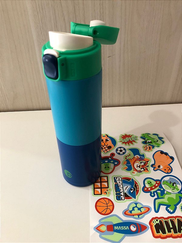 GARRAFA TERMICA COLOR BLOCK MNO AZUL UN 7909692289423