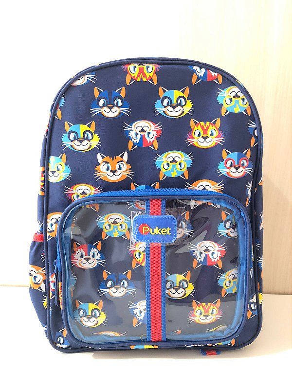 MOCHILA SEM RODINHA TIGRE LUCHA AZUL MARINHO UN 7909692302603