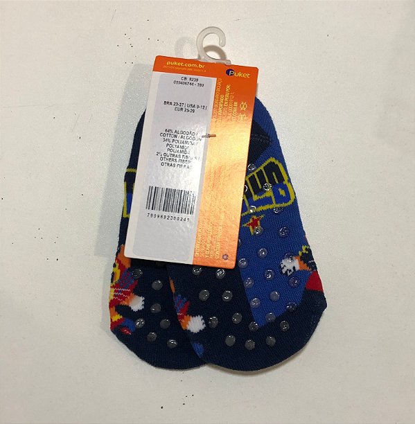 8239 MEIA SAPATILHA BONECA TIGRE KIDS EF AZUL MARINHO 23 A 27 7909692300241