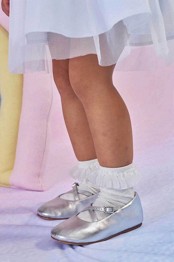 MEIA 3/4 BEBE OFF WHITE