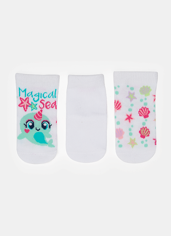 MEIA TRIPACK CLUB BABY MENINA