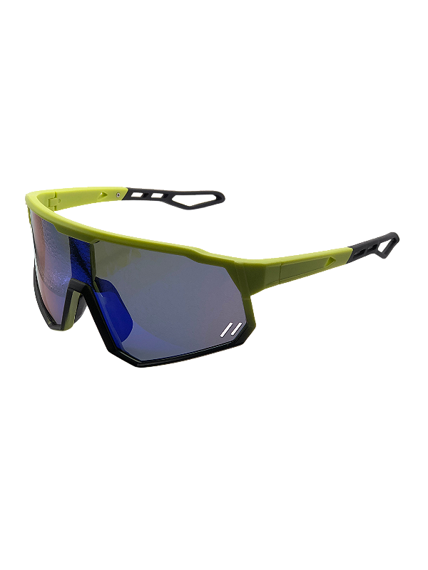 Óculos de sol esportivo polarizado Atlas Preto e verde