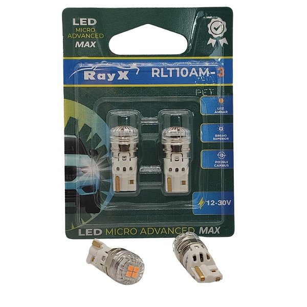 LAMPADA LED T10 MICRO ADVANCED MAX RLT10AM-3 AMBAR