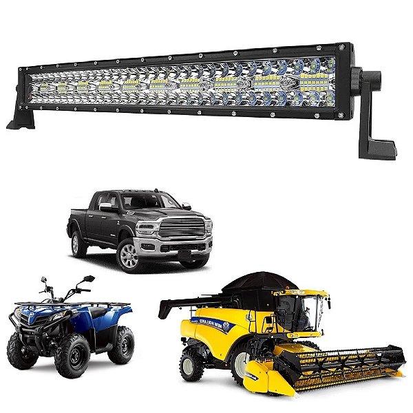 Farol Barra 140 LEDs 8D 420W Auxiliar Off Road LT2515 55cm