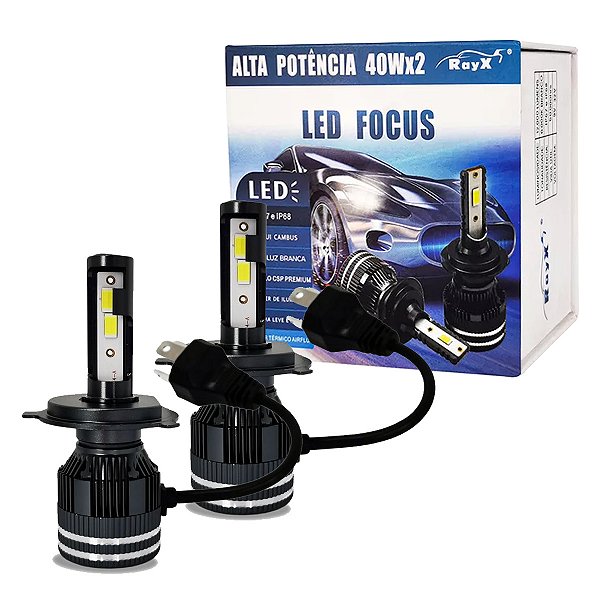 KIT LED FOCUS H4 DUPLO CSP 6000K