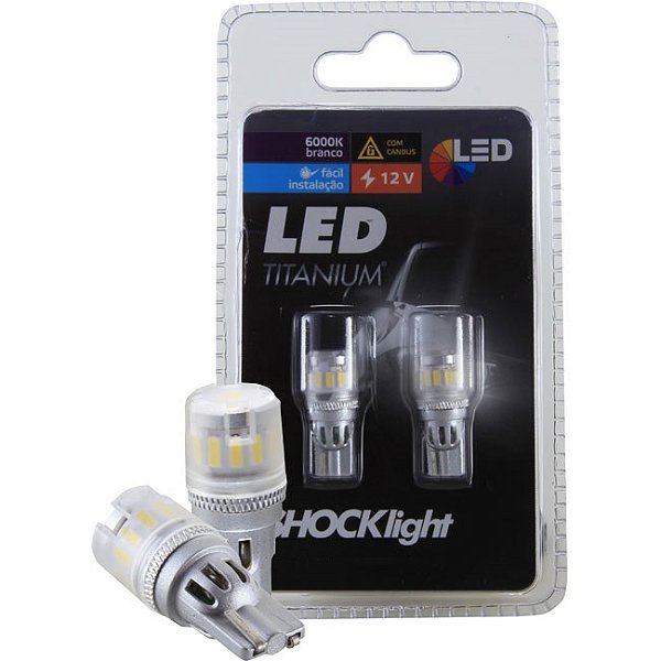 PAR LAMPADA LED T10 TITANIUM 13 SMD CANBUS SLL-1210T