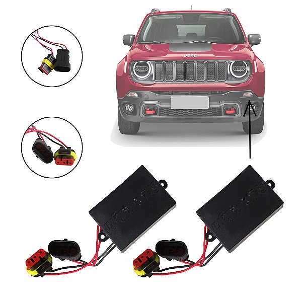 Par Canceller DRL Jeep Renegade Para Led anti erro painel SLL-CREN