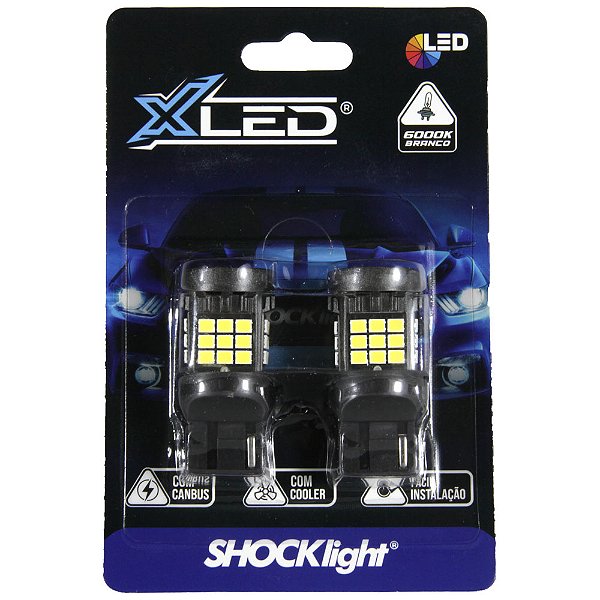 LED T20 XLED 36LEDS COOLER 1 POLO 12V BRANCO SLL-7440CB-BC