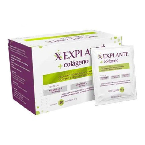 Explanté Colágeno, 30 Unidades, Sachê Cristália Sachê 30 Unidades