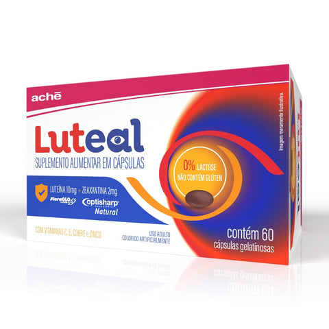 Suplemento Alimentar Luteal 10mg + 2mg, 60 Unidades, Cápsula Aché 10mg + 2mg Cápsula 60 Unidades
