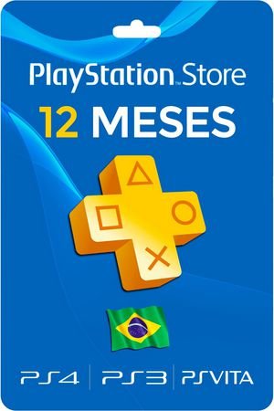 CARTÃO PSN PLUS 12 PS4  MESES BRASIL