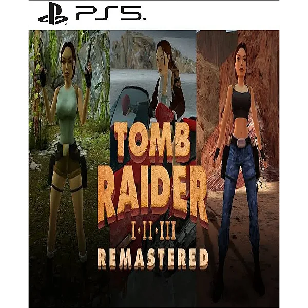 Tomb Raider I-III Remastered Starring Lara Croft PS5 Midia Digital