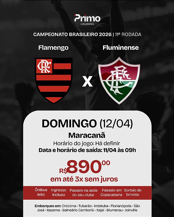 Flamengo x Fluminense Brasileirão Maracanã