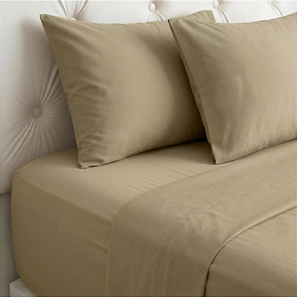 Jogo de lençol Casal 4 Peças Poliéster Toque Macio