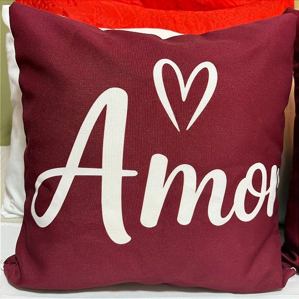 Almofada Decorativa Cheia com Ziper oxford