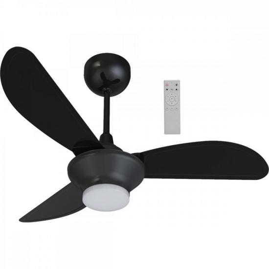 Ventilador de Teto Ventisol Mistral 3 Pás Preto Bivolt