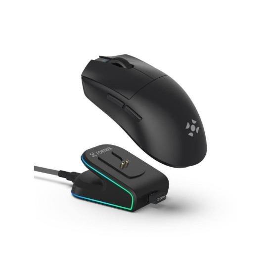 Mouse Wireless com Dock de Carregamento Magnético Fortrek Loyal Preto