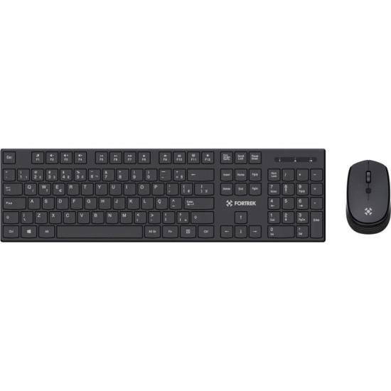 Kit Mouse e Teclado Fortrek CW11 Wireless Preto