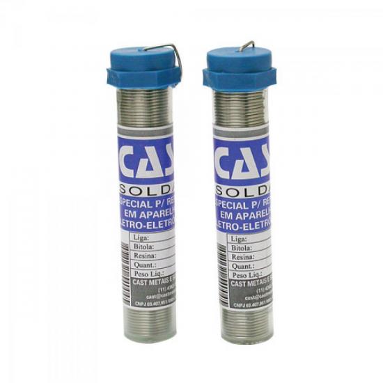 Solda em Tubo 63x34 25G Azul Solda Cast - CX / 36