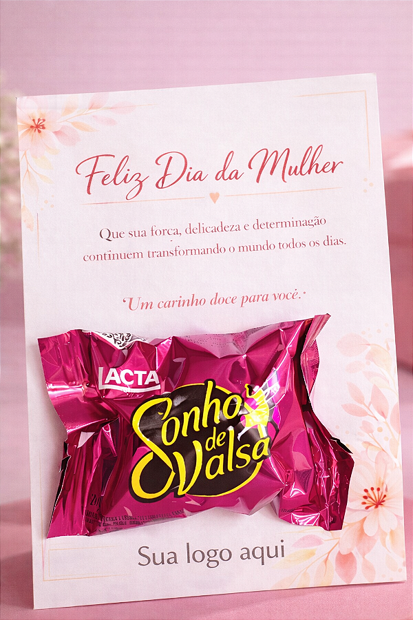 Kit com 4 Cartões Dia da Mulher Personalizado – Homenagem 8 de Março para Empresas e Presentes