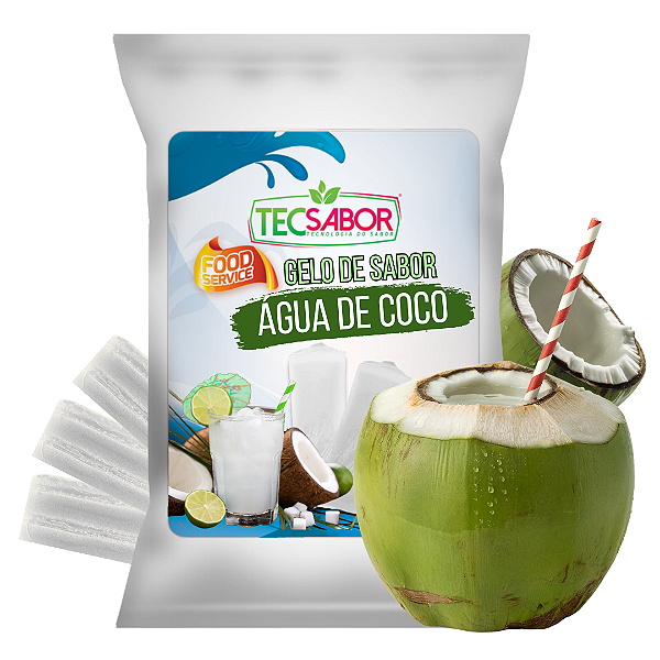 Gelo de Sabor Água de Coco 1 kg