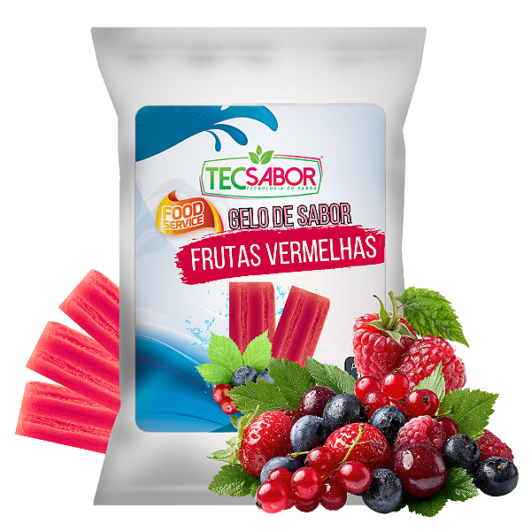 Gelo de Sabor Frutas Vermelhas 1 kg