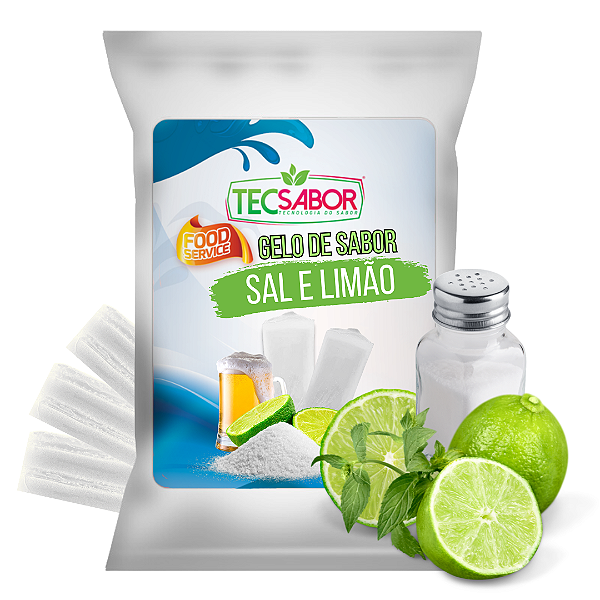 Gelo de Sabor Sal e Limão 1 kg