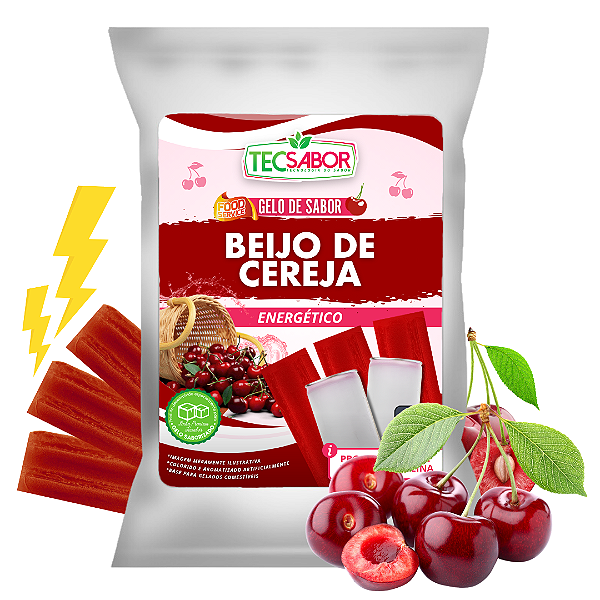 Gelo de Sabor Energético Beijo de Cereja 1 kg