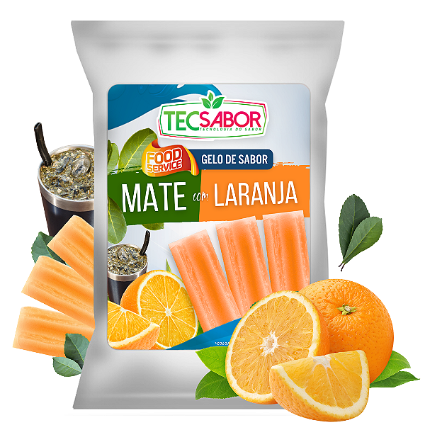Gelo de Sabor Mate com Laranja 1 kg