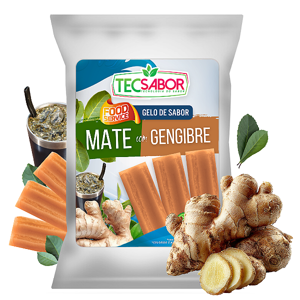 Gelo de Sabor Mate com Gengibre 1 kg