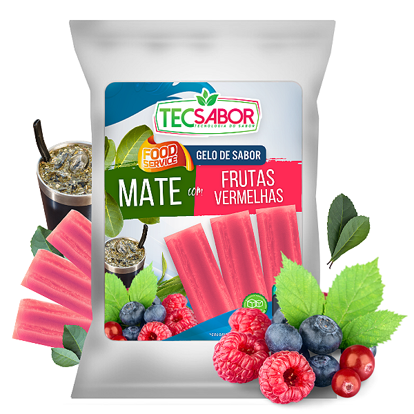 Gelo de Sabor Mate com Frutas Vermelhas 1 kg