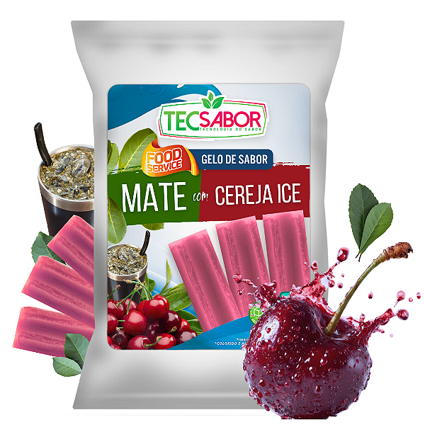 Gelo de Sabor Mate com Cereja ICE 1 kg