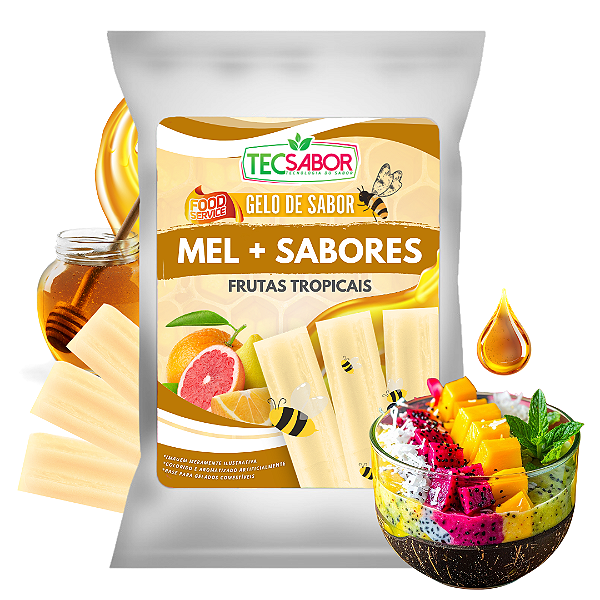 Gelo de Sabor Mel com Frutas Tropicais 1 kg