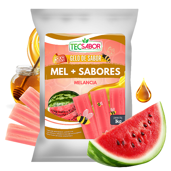 Gelo de Sabor Mel com Melancia 1 kg